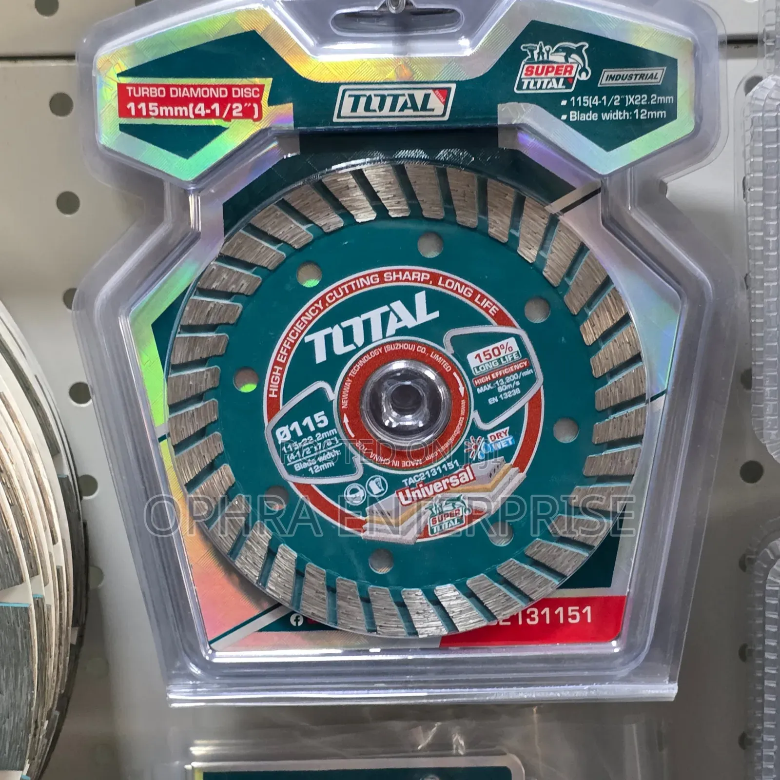 TOTAL Turbo Diamond Disc – 115 Mm (4-1/2") TAC231151