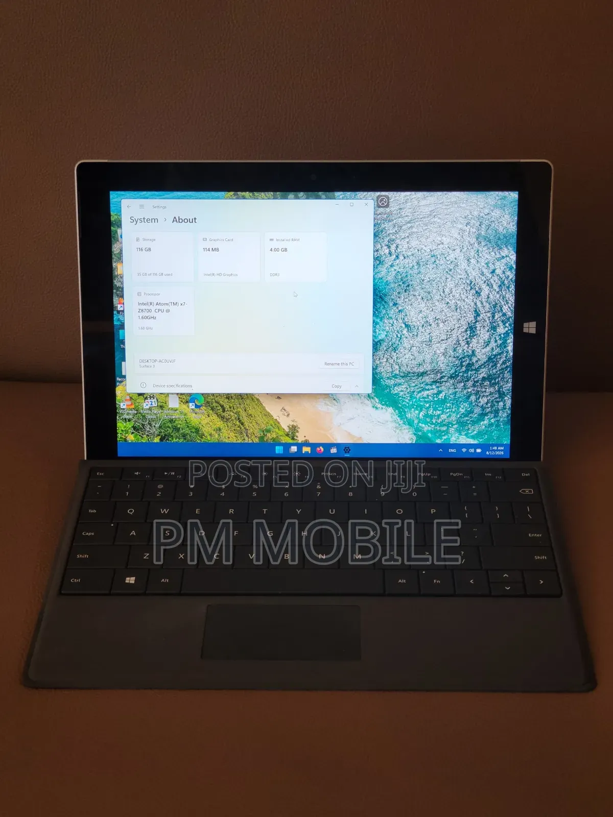 Laptop Microsoft Surface 3 8GB Intel Atom SSD 128GB