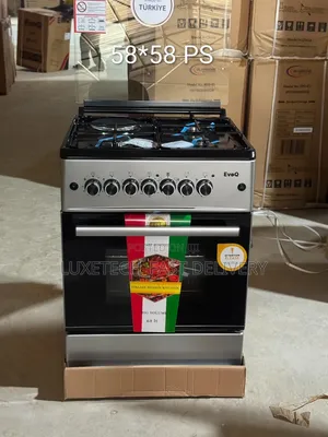 EvoQ Cooker 58*58cm 3 Gas + 1 Electric With 63L Oven