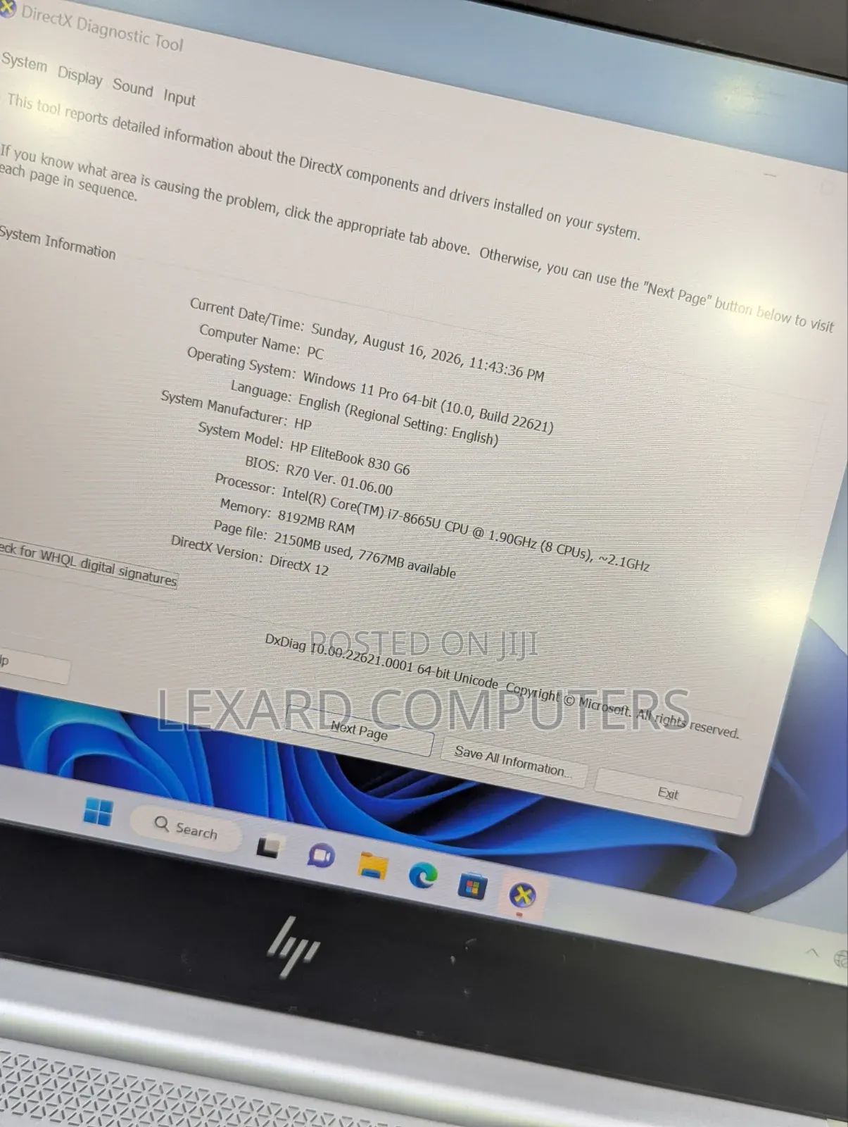 Laptop HP EliteBook 830 G5 8GB Intel Core i7 SSD 256GB