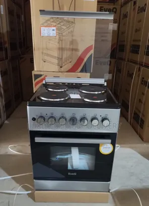 EvoQ Full Electric Cooker 58x58cm – 4 Hotplate With Electric Oven