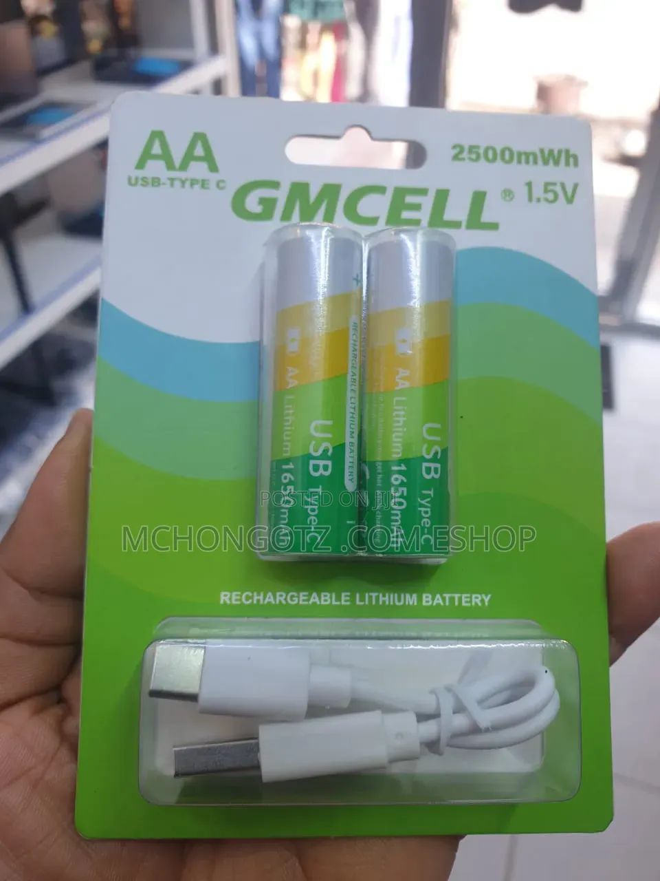 Gmcell Aa Rechargeable Batteries Lithium Ion 1.5v 2500mah
