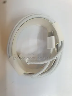 USB C | Type C to Type C Cable 3m White Slim Braided Fast Charging