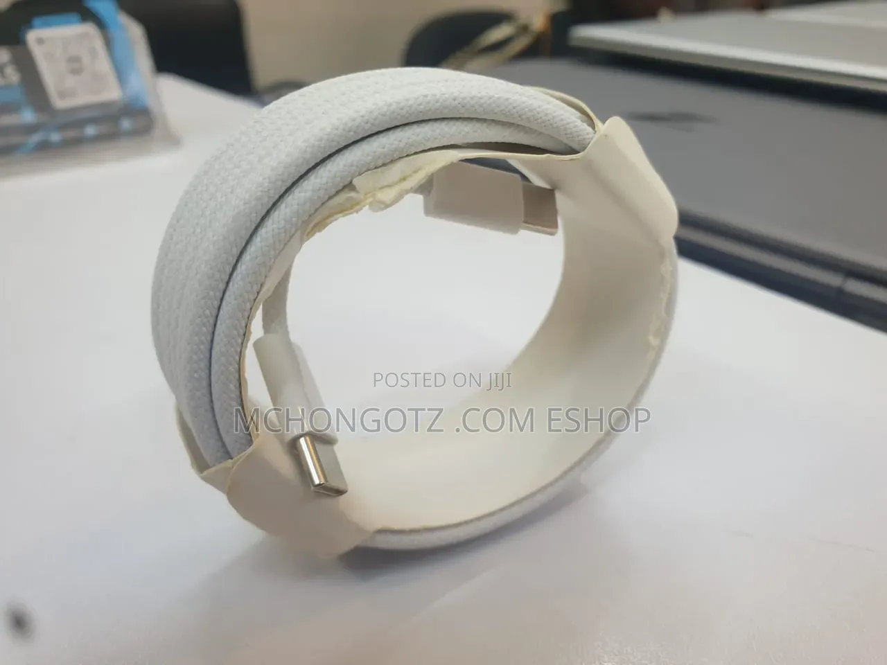 USB C | Type C to Type C Cable 3m White Slim Braided Fast Charging