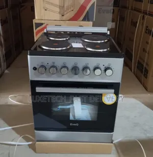 EvoQ Full Electric Cooker 58x58cm – 4 Hotplate With Electric Oven