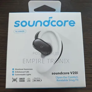 Soundcore V20i Open-Ear Wireless Earbuds Bluetooth 5.4, 16mm BassUp