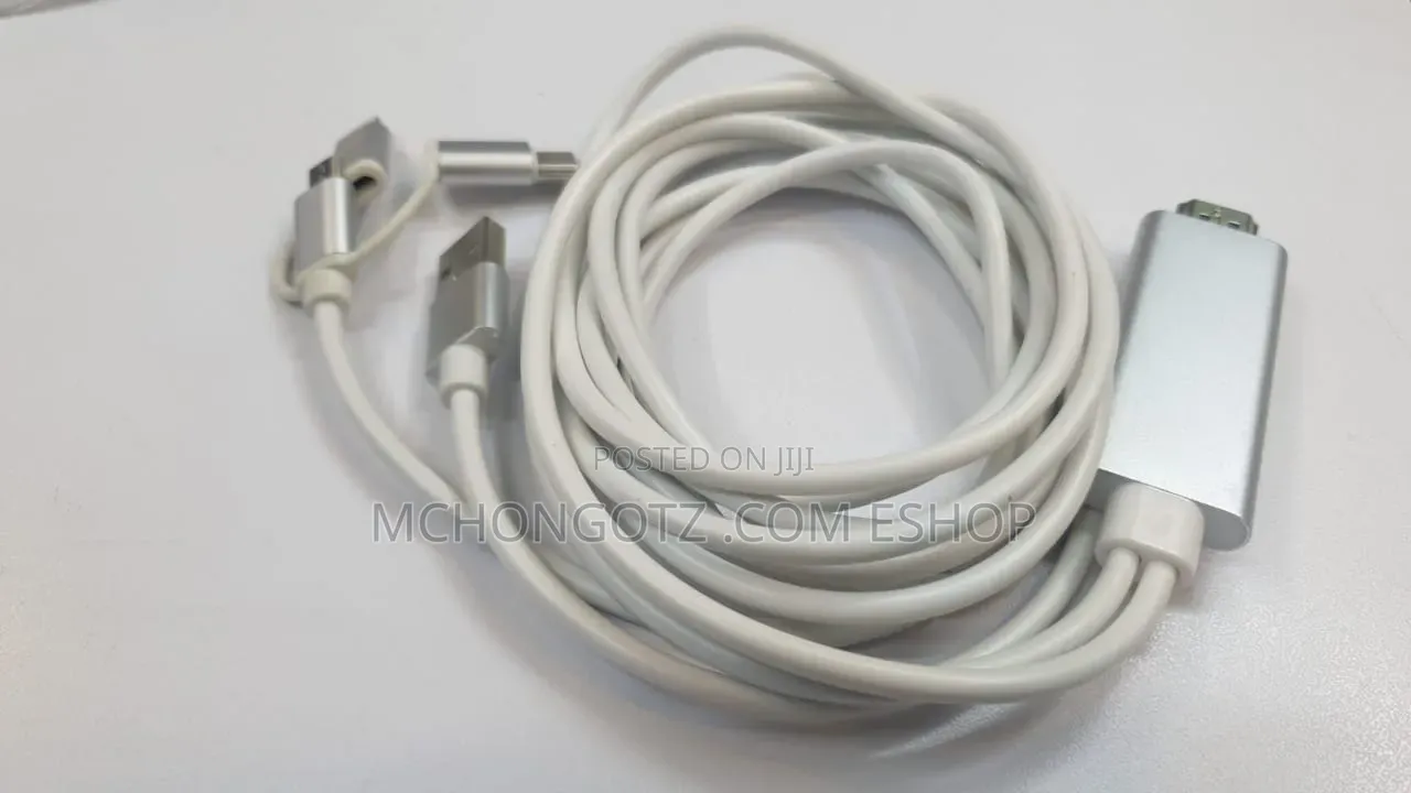 3-in-1 Phone to Hdmi Cable (Lightning / Type-C / Micro USB)
