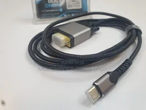 Doonjiey USB-C to Vga Cable 2m | 1080p Type-C to Vga Display Cable
