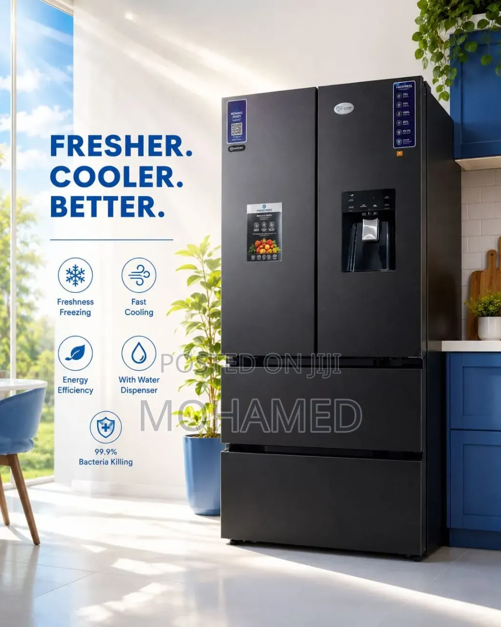  Fridge Uk F275-58-5di0wd – 558l French Style 