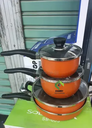 4 Piece Non Stick Cookware Set Sufuria Za Kupikia