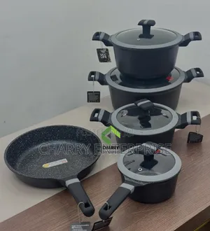 5 Piece GRANITE Non Stick Cookware Set Nzito 
Kubwa 2.5 Kg