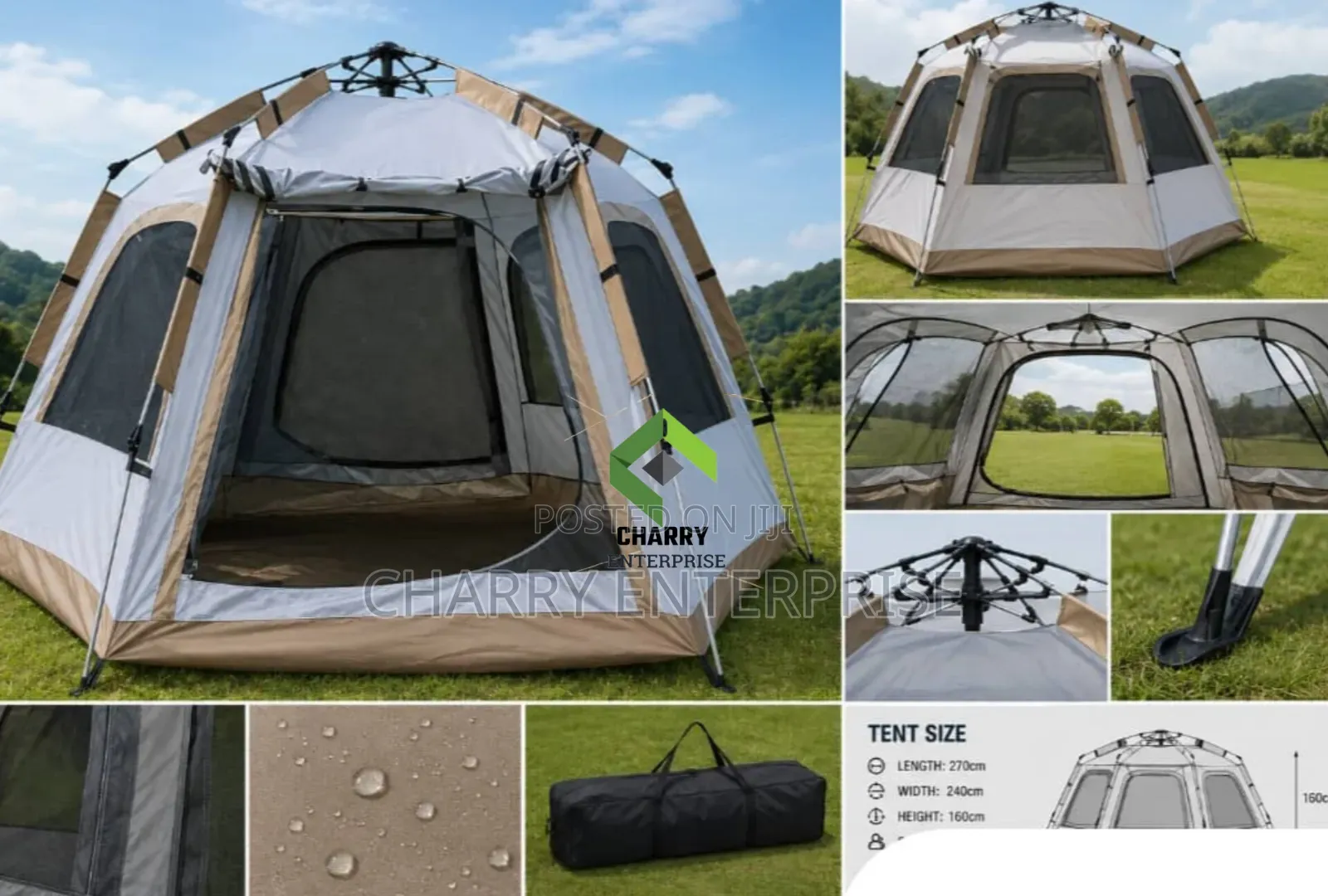 Automatic Camping Tent *240×270×160cm* *Wanalala Watu 6*