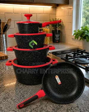 Modern Heavy Non Stick Cookware Set of 5 Piece Sufuria Za Kisasa Nzito