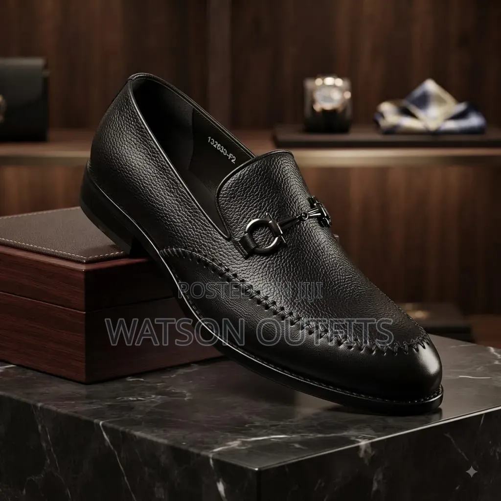 Dior Brand 2 Colours Men's Leather Shoes or Mocca Za Kiume Za Leather