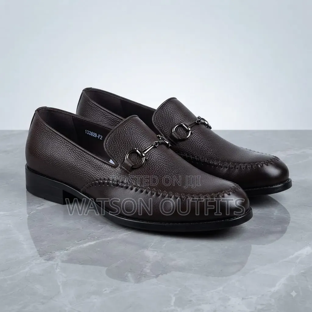 Dior Brand 2 Colours Men's Leather Shoes or Mocca Za Kiume Za Leather