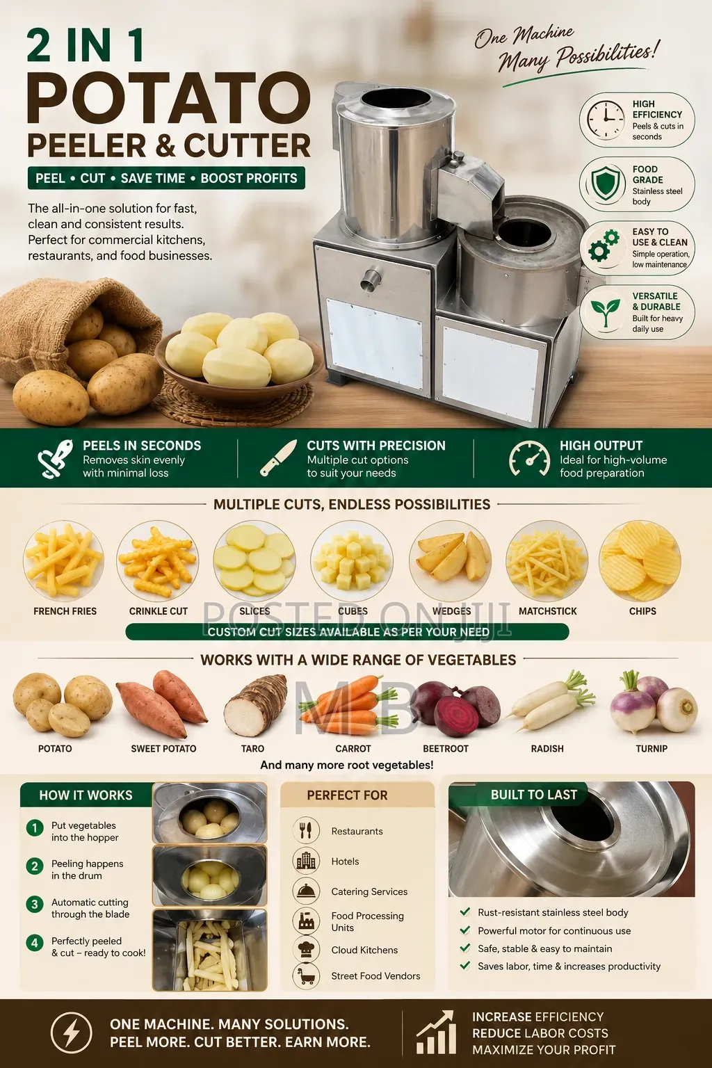 Potato Peeler Cutter