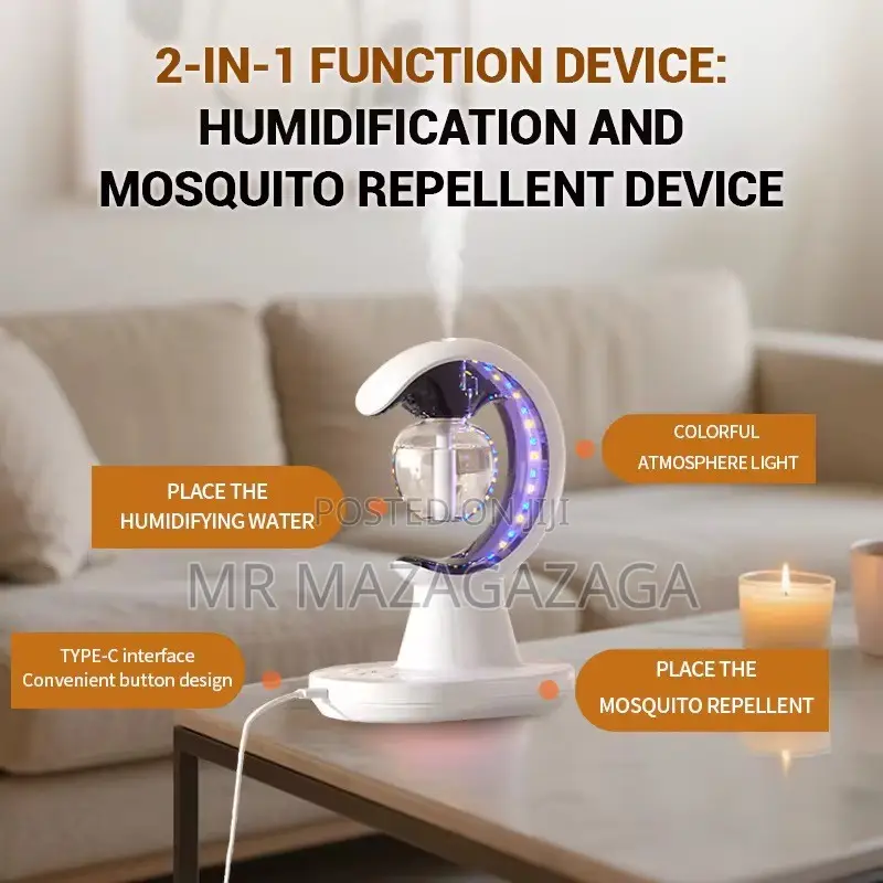 2-in-1 Function Humidifier, Humidification Mosquito Repellent,
