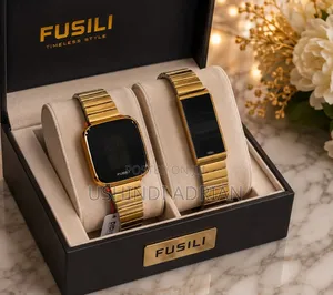 new Fusil Watches35,000/=touch Screenadjustable Date Time