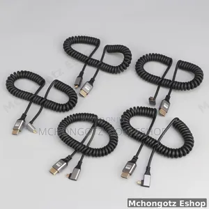 Micro HDMI to HDMI Coiled Cable | 60Hz Flexible Spiral Cable