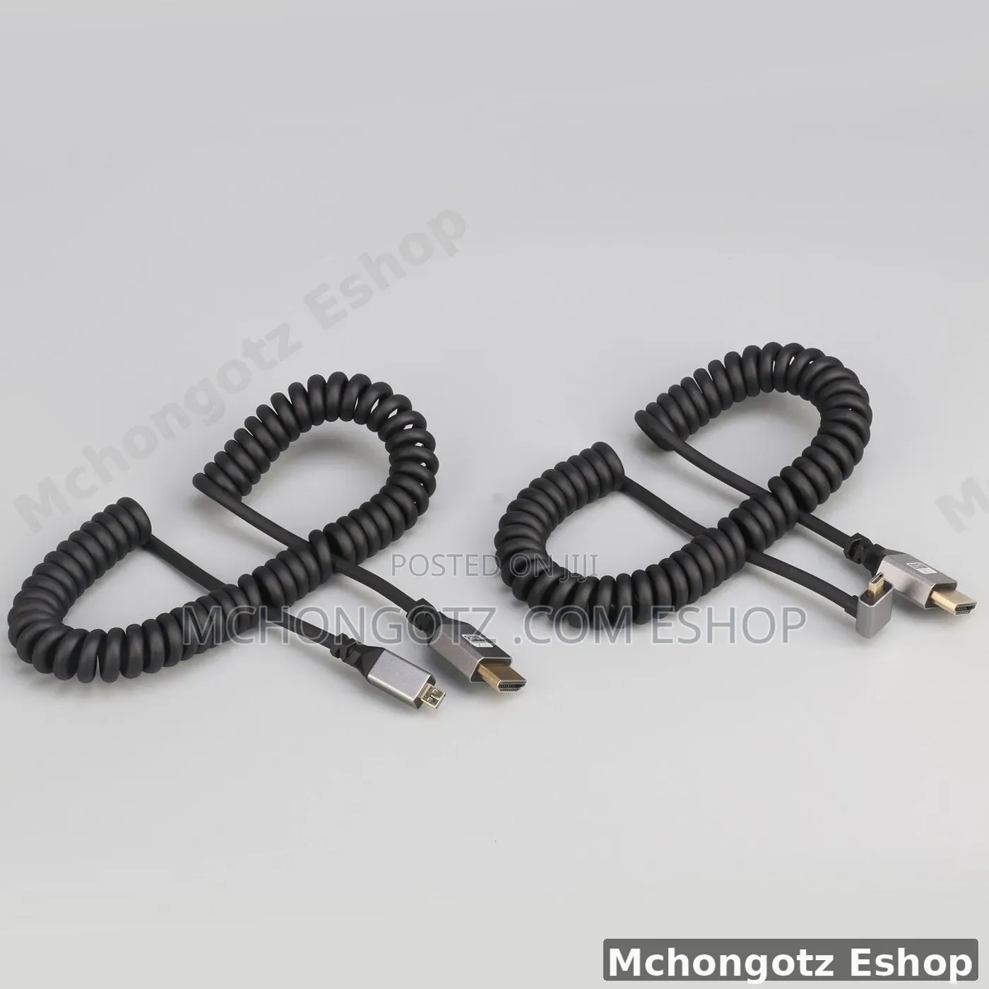 Micro HDMI to HDMI Coiled Cable | 60Hz Flexible Spiral Cable