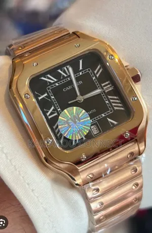 Silver and Navy Gold Santos De Cartier