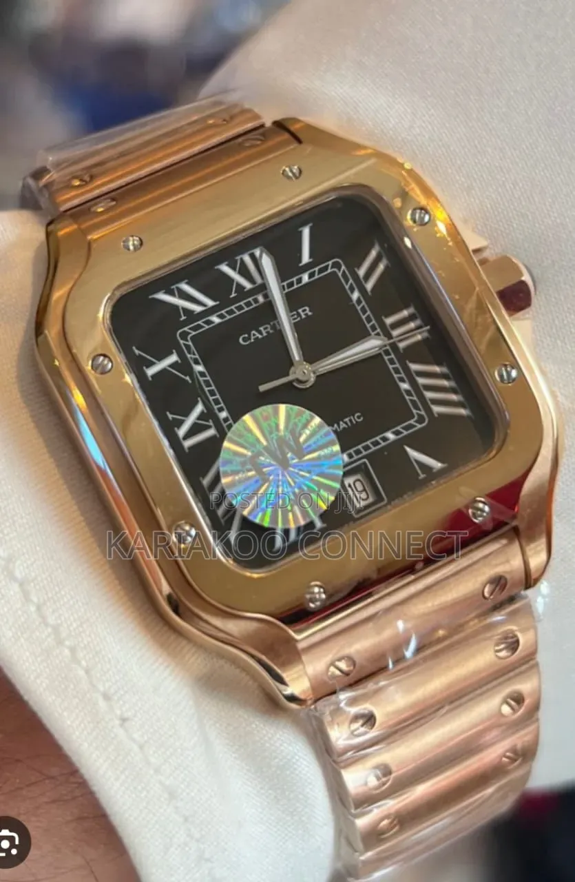 Silver and Navy Gold Santos De Cartier