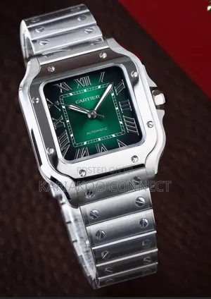 Silver and Navy Gold Santos De Cartier