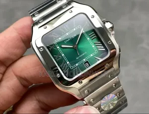 Silver and Navy Gold Santos De Cartier