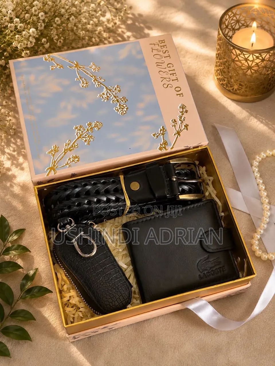 MEN’S GIFT SETSFULL BOXEDLeather WalletLeather BeltKey Holder