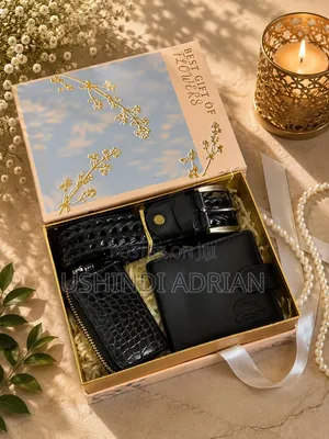 MEN’S GIFT SETSFULL BOXEDLeather WalletLeather BeltKey Holder