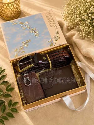 MEN’S GIFT SETSFULL BOXEDLeather WalletLeather BeltKey Holder