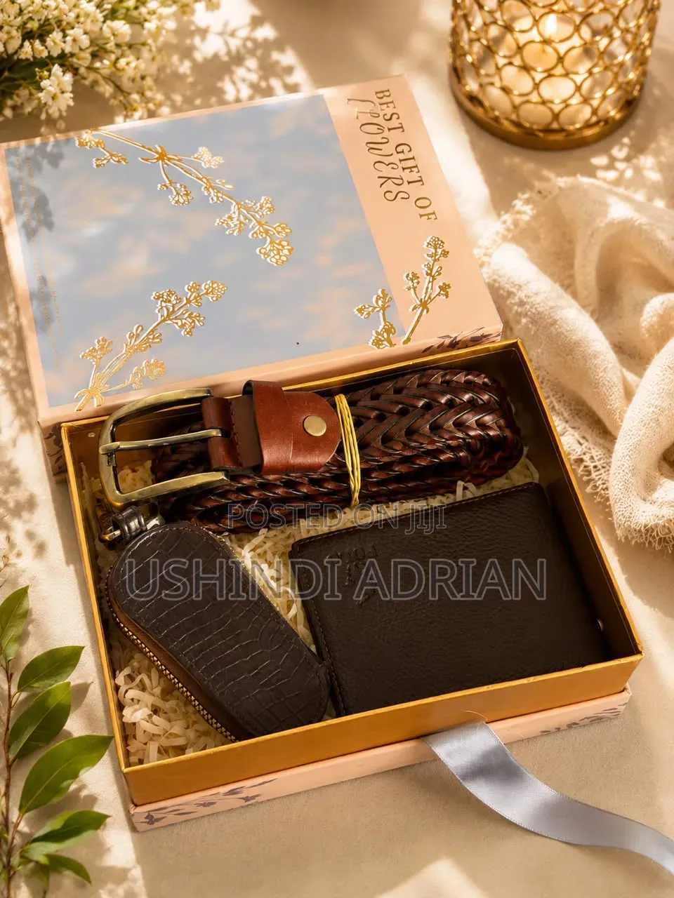 MEN’S GIFT SETSFULL BOXEDLeather WalletLeather BeltKey Holder