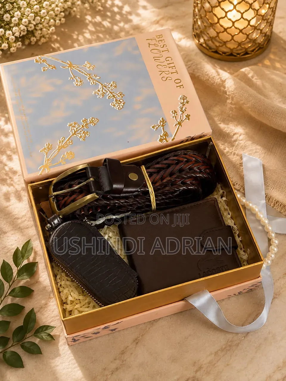 MEN’S GIFT SETSFULL BOXEDLeather WalletLeather BeltKey Holder