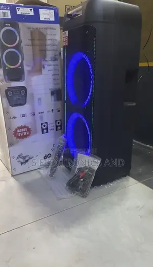 Alitop Speaker 80000W Rechargeable With Two Wireless Mic