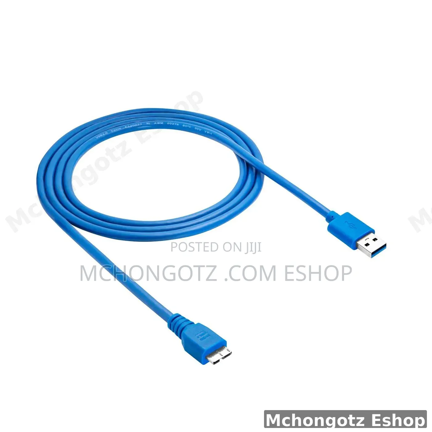 USB 3.0 Micro External Hard Drive Cable 1m (Blue)