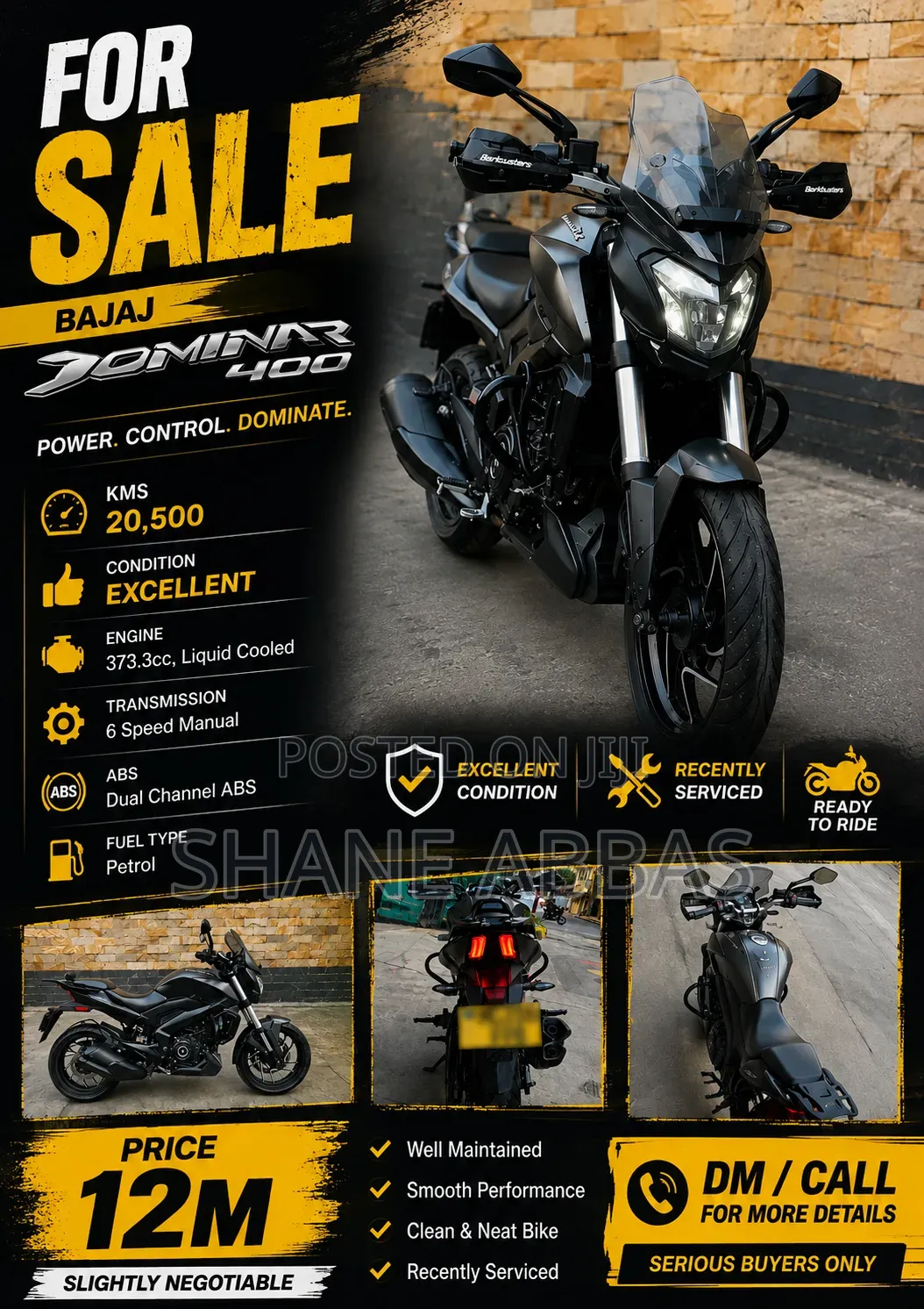 Bajaj Dominar 400 2023 Black