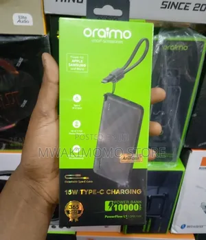 Oraimo Power Bank 10000mAh +15W Type-C Fast Charging.