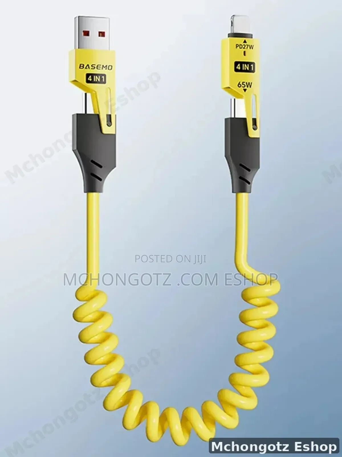 4-in-1 Fast Charging Spring Data Cable