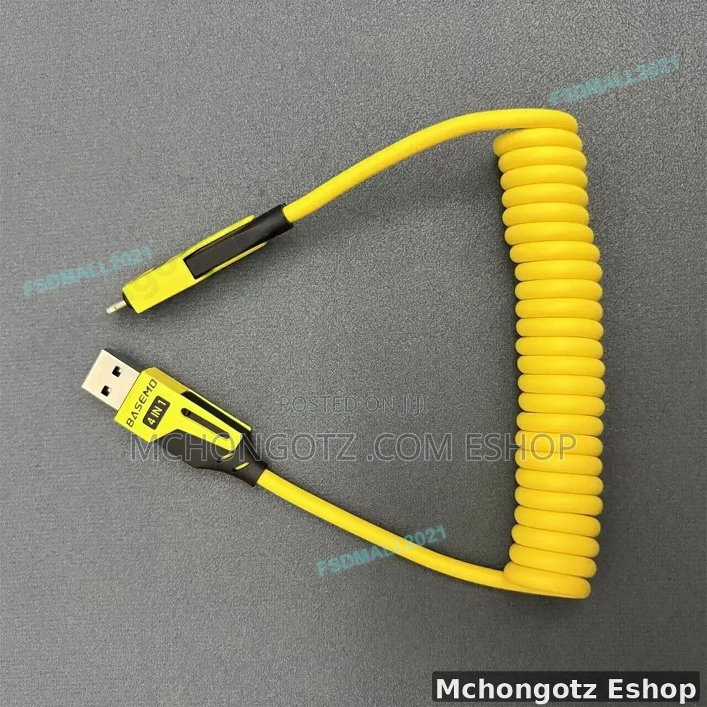 4-in-1 Fast Charging Spring Data Cable
