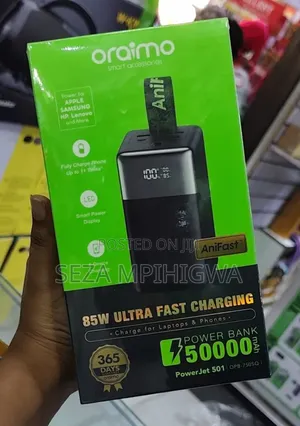 Oraimo PowerJet 501 – 50,000mAh 85W Fast Charging Power Bank