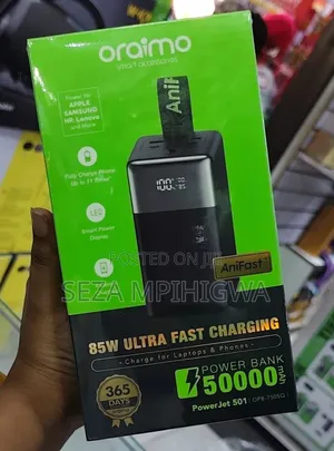 Oraimo PowerJet 501 – 50,000mAh 85W Fast Charging Power Bank
