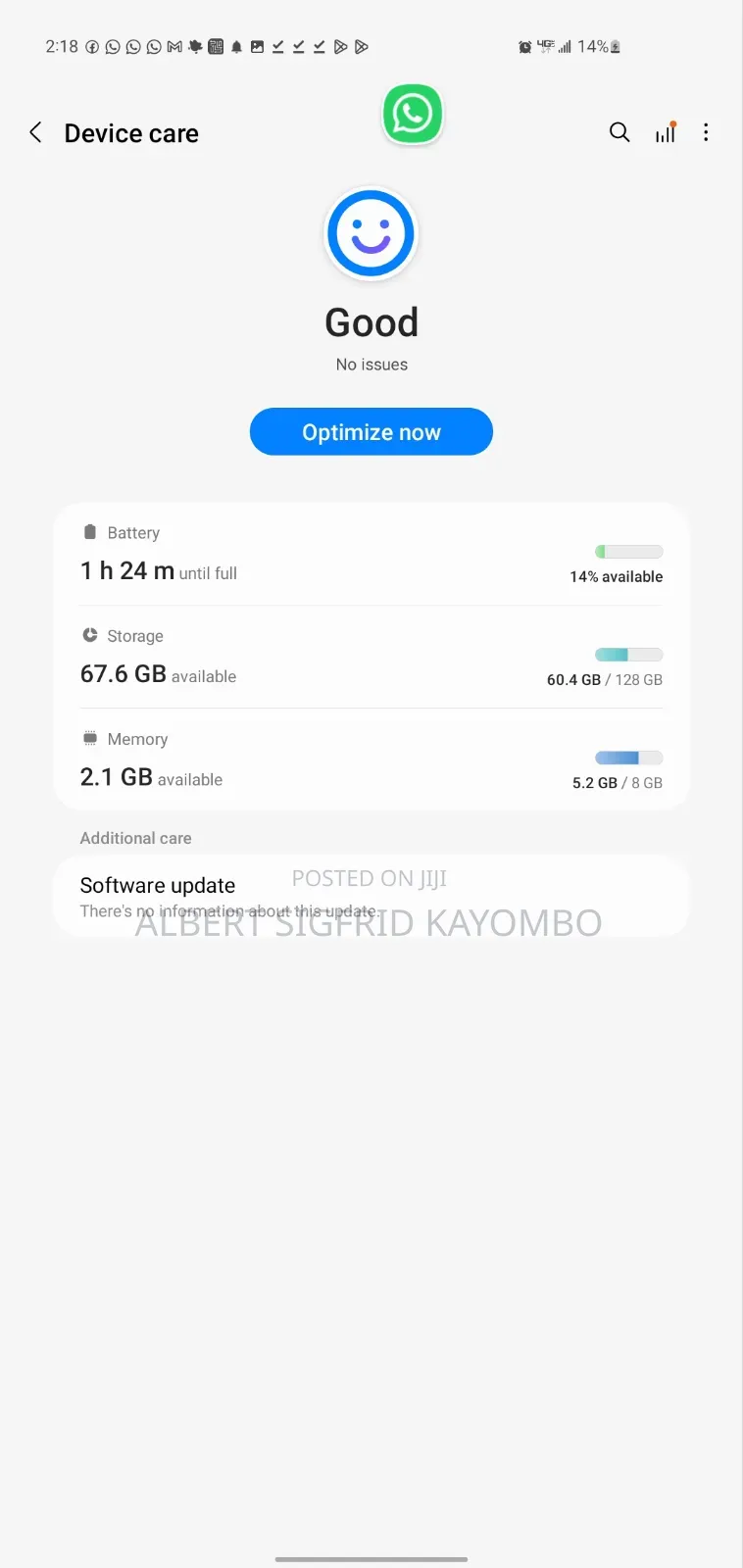 Samsung Galaxy S10 128 GB Blue