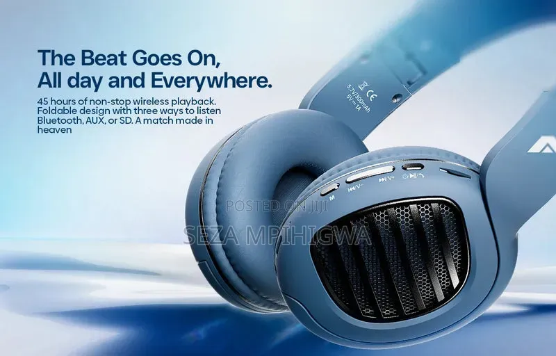 Wireless Bluetooth Headphones V5.0 – 45H Playback | AUX SD Card