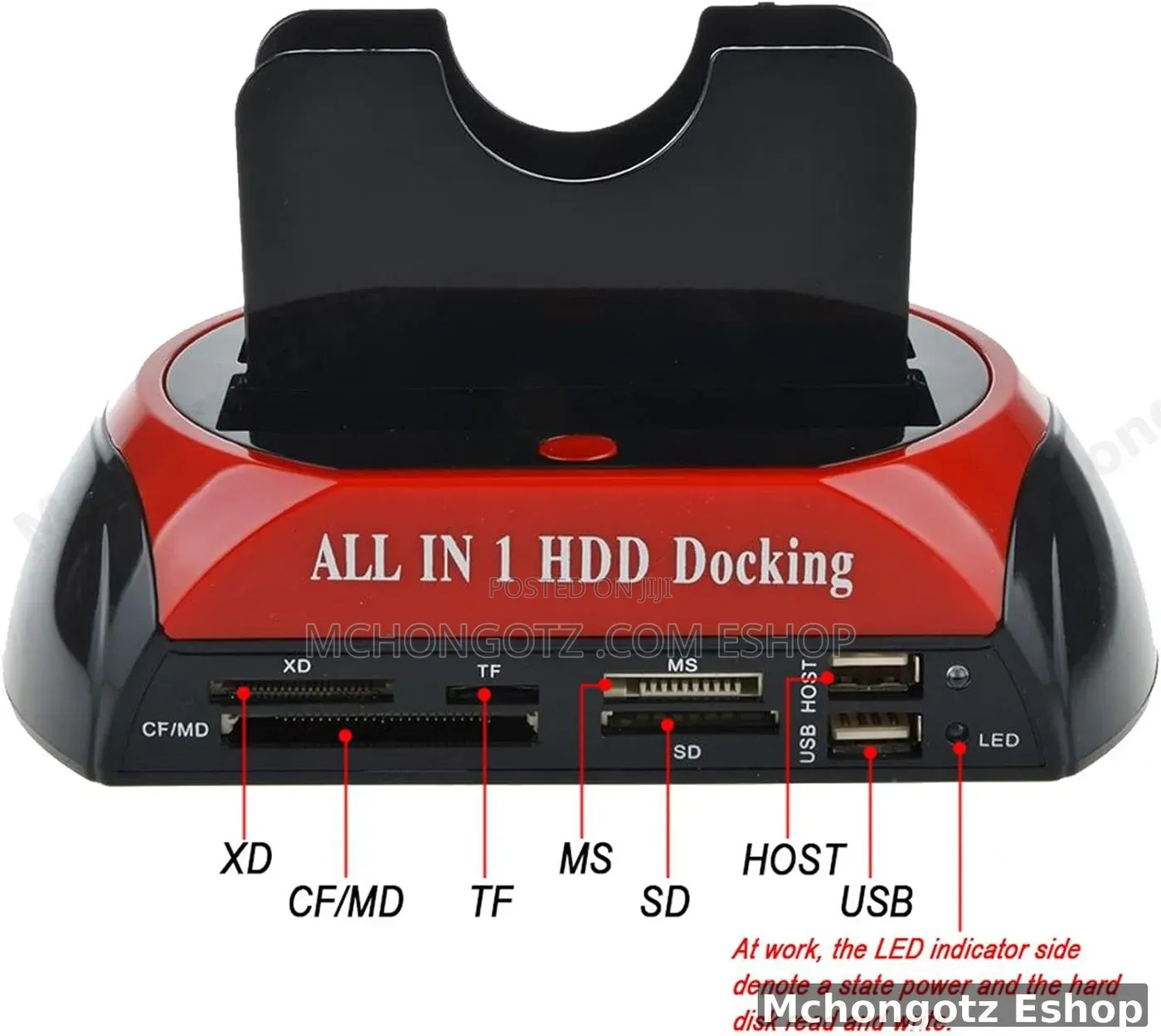 Dual Slot Hard Drive Docking Station (2.5" – 3.5" SATA IDE) With