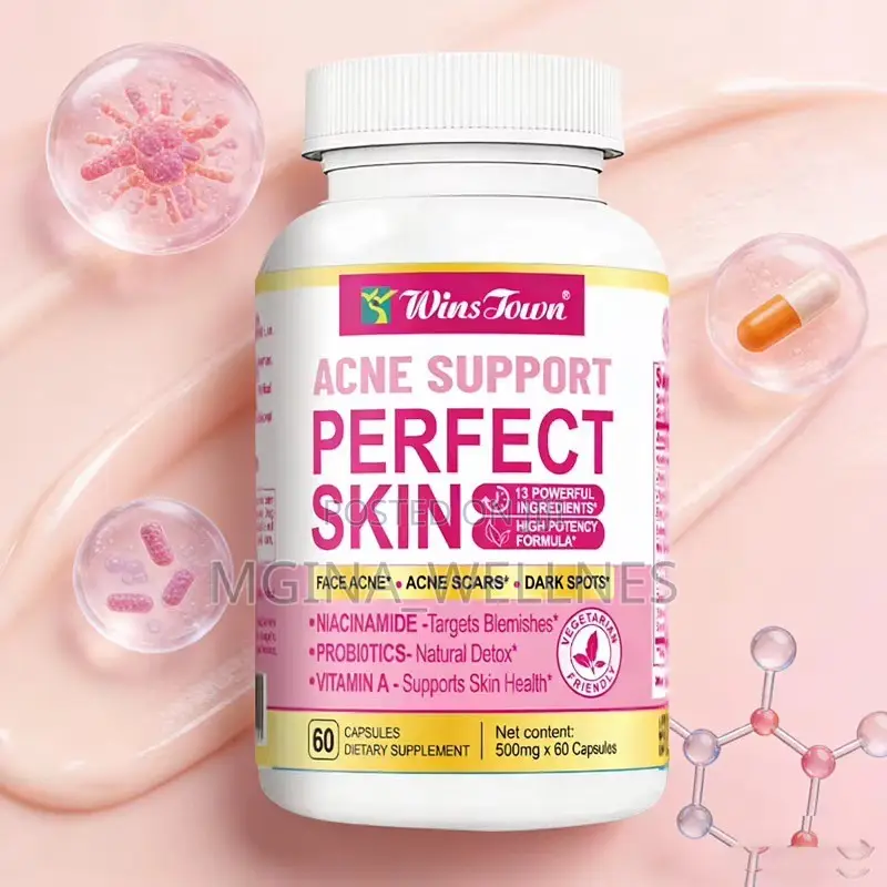 Acne Support Perfect Skin Dietary Supplement Capsules