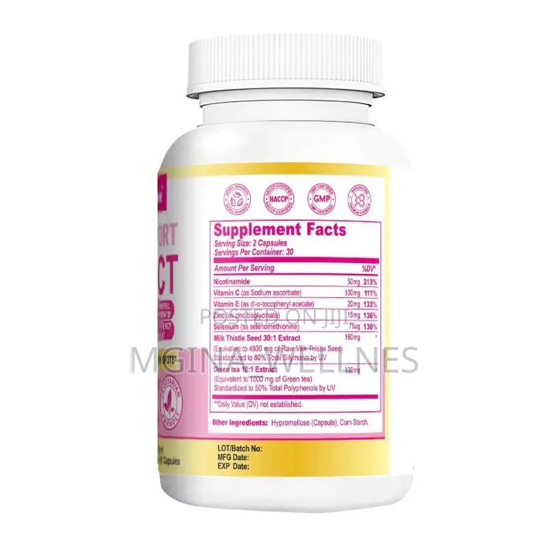 Acne Support Perfect Skin Dietary Supplement Capsules