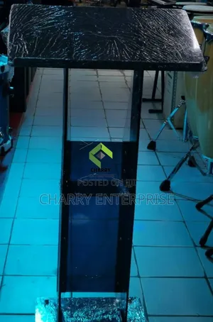 Modern Acrylic Floor Standing Podium Lectern Movable Mimbari Madhabahu