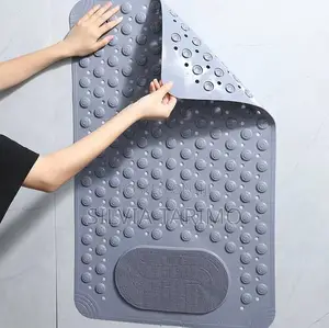 Anti-Slip Bathroom Mat With Massage Foot Pebbles – Waterproof Bath Mat