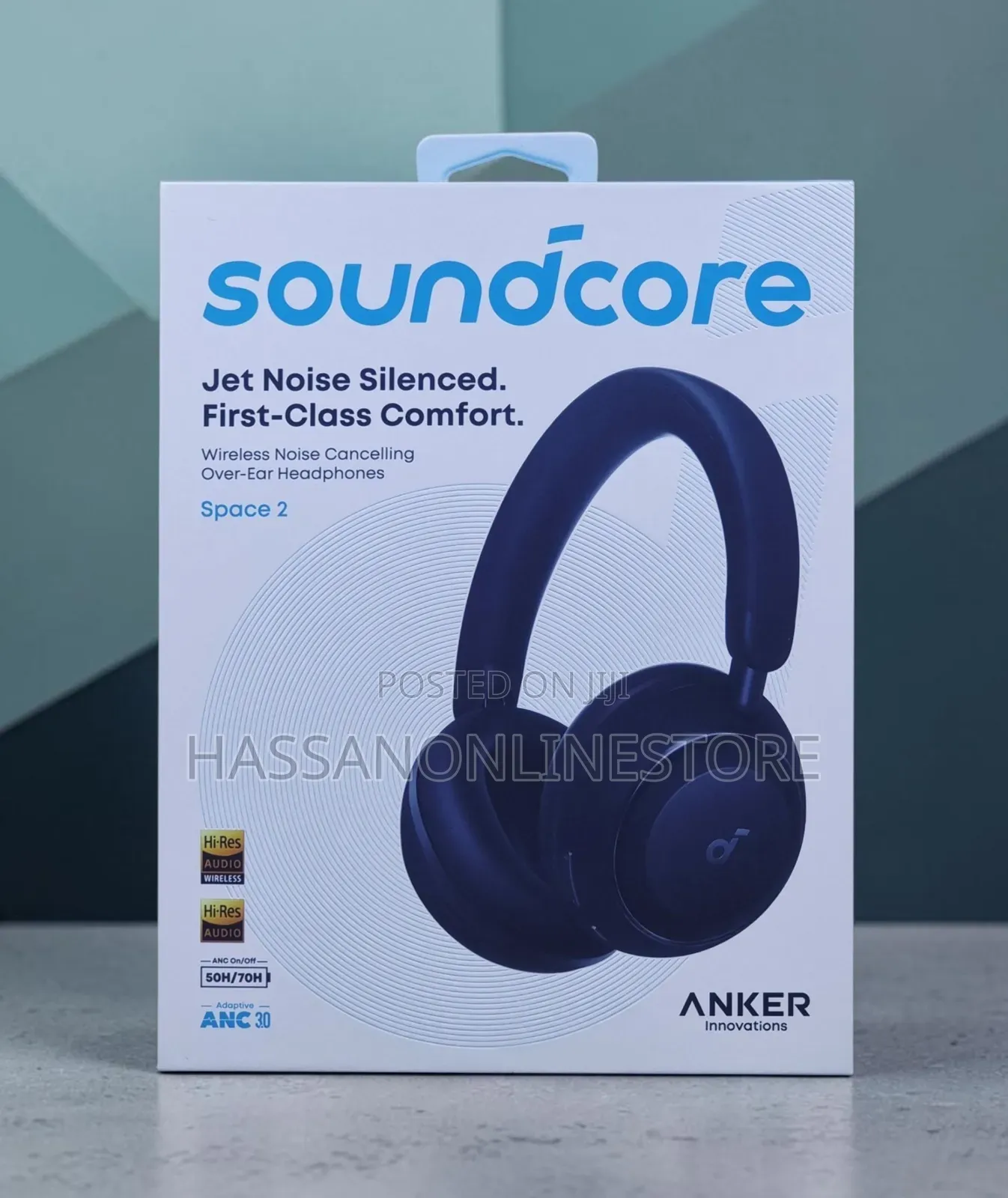 Soundcore by Anker Space 2 Wireless Over Headphones - Jet Black