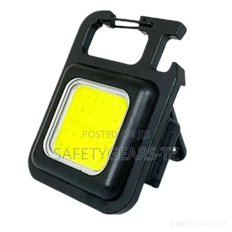 Safety Multifunctional COB Rechargeable Keychain Light